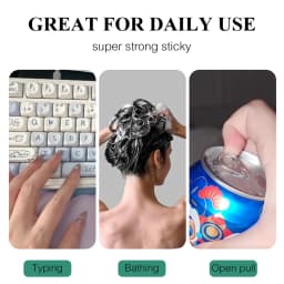10Sheets/240Pcs Double Side Adhesive Tape Glue Sticker For Fake Nails Super Sticky Waterproof Breathable Transparent Jelly Glue