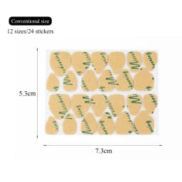 10Sheets/240Pcs Double Side Adhesive Tape Glue Sticker For Fake Nails Super Sticky Waterproof Breathable Transparent Jelly Glue