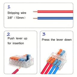 10/50pcs Quick Wire Connector Universal Compact Wiring Splicing Conector Electrical Push In Lighting Terminal Block Connector