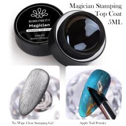 BORN PRETTY 10ml Stamping Mixing Oil Printing Tool Painting Gel Stamping Polish Nail Art Powder Mixing And Apply Nail Powder