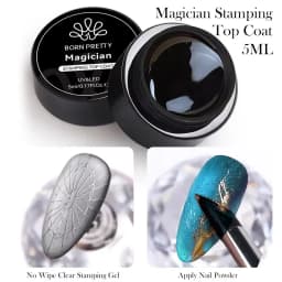 BORN PRETTY 10ml Stamping Mixing Oil Printing Tool Painting Gel Stamping Polish Nail Art Powder Mixing And Apply Nail Powder