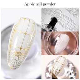 BORN PRETTY 10ml Stamping Mixing Oil Printing Tool Painting Gel Stamping Polish Nail Art Powder Mixing And Apply Nail Powder