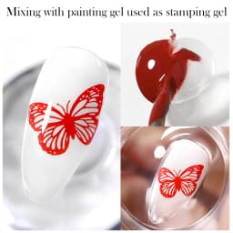 BORN PRETTY 10ml Stamping Mixing Oil Printing Tool Painting Gel Stamping Polish Nail Art Powder Mixing And Apply Nail Powder