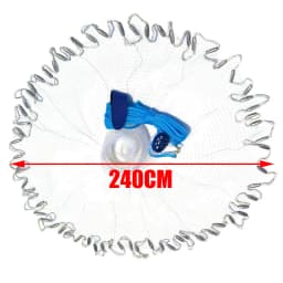 Casting Net 4ft 6ft 8ft Radius Cast Nets USA Saltwater Freshwater Fishing Net with Ring Easy to Throw Casting Net for Bait Trap