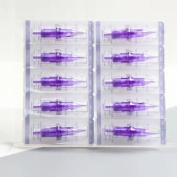 10pcs Safety Needle Tattoo Cartridges Disposable RL Cartridge Needles With Membrane For Micropigmentation Brow Permanent Makeup