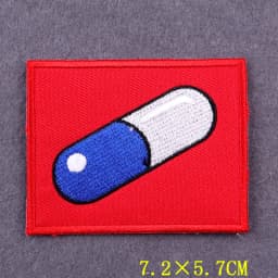 Anime Patch Embroidered Patches For Clothing Stickers DIY Fox Hook Loop Stripes Cartoon Patch Iron On Patches On Clothes Decor