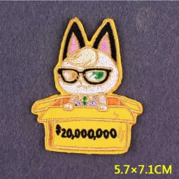 Anime Patch Embroidered Patches For Clothing Stickers DIY Fox Hook Loop Stripes Cartoon Patch Iron On Patches On Clothes Decor