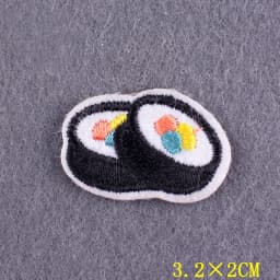 Anime Patch Embroidered Patches For Clothing Stickers DIY Fox Hook Loop Stripes Cartoon Patch Iron On Patches On Clothes Decor