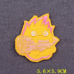 Anime Patch Embroidered Patches For Clothing Stickers DIY Fox Hook Loop Stripes Cartoon Patch Iron On Patches On Clothes Decor