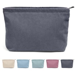 Corduroy Travel Cosmetic Bag Portable Makeup Storage Bag Purses Women Large Capacity Zipper Make Up Organizer Storage Clutch