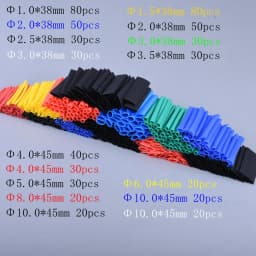 127-800pcs Heat-shrink Tubing Thermoresistant Tube Heat Shrink Wrapping Kit Electrical Connection Wire Cable Insulation Sleeving