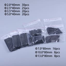 127-800pcs Heat-shrink Tubing Thermoresistant Tube Heat Shrink Wrapping Kit Electrical Connection Wire Cable Insulation Sleeving
