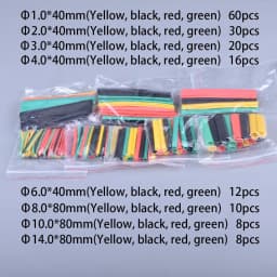 127-800pcs Heat-shrink Tubing Thermoresistant Tube Heat Shrink Wrapping Kit Electrical Connection Wire Cable Insulation Sleeving