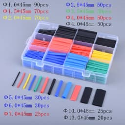 127-800pcs Heat-shrink Tubing Thermoresistant Tube Heat Shrink Wrapping Kit Electrical Connection Wire Cable Insulation Sleeving