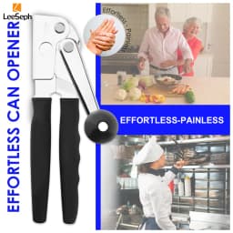 Commercial Can Opener Manual Heavy Duty for Seniors for Kitchen, Stainless Steel Opener for Restaurant Big Cans for Arthritics