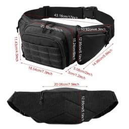 New Outdoor Multi functional Invisible Waist Attachment Bag for Men's Sports Storage Waist Bag Outdoor Tool Kit
