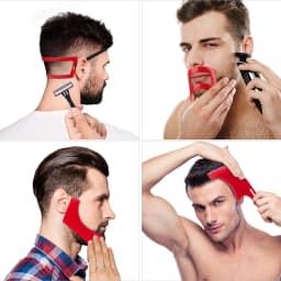 4/5Pcs Ruler Kit Beard Shaving Template Combs Hair Trimmers Plastic Men Beard Guide Shaping Styling Tool Hairline Templates