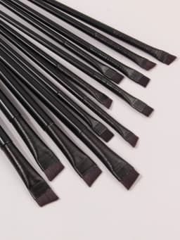 12PCS Scythe Eyeliner Brush Eyeshadow Blade Brush Detail Brush Bevel Eyebrow Brush Eyelid Down to Lying Silkworm Brush