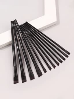 12PCS Scythe Eyeliner Brush Eyeshadow Blade Brush Detail Brush Bevel Eyebrow Brush Eyelid Down to Lying Silkworm Brush