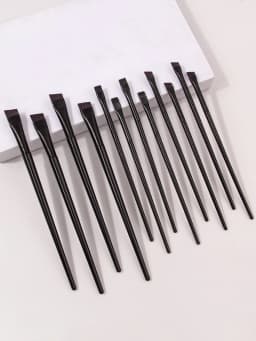 12PCS Scythe Eyeliner Brush Eyeshadow Blade Brush Detail Brush Bevel Eyebrow Brush Eyelid Down to Lying Silkworm Brush