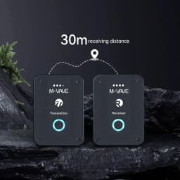 M-VAWE WP-9 Wireless Earphone Monitor 2.4G Rechargeable Transmitter Receiver with Volume Support Stereo Mono Mute Function