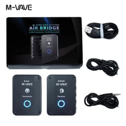 M-VAWE WP-9 Wireless Earphone Monitor 2.4G Rechargeable Transmitter Receiver with Volume Support Stereo Mono Mute Function