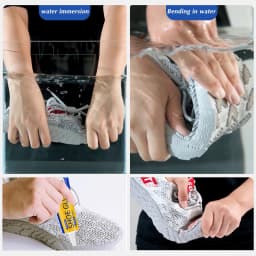 60ml Clear Shoe Repair Adhesive Low Odor Strong Adhesive Soft Resin Shoe Glue for Fixing Worn Shoes or Boots Super stability