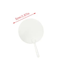 50Pcs Cute Mini Plastic Transparent Blank Fan Child Kids DIY Fan Wedding Birthday Party Favors Girlfriend Boyfriend Ideas Gift