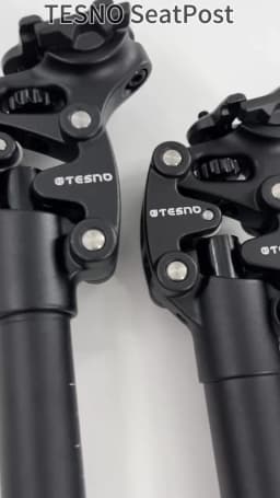 TESNO Bike Seatpost With Shock Absorber 27.2/30.9/31.6mm Mtb Bicycle Seatpost Suspension Four Link Bicycle Saddle Tube 350mm