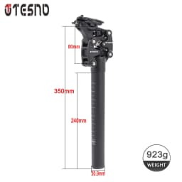 TESNO Bike Seatpost With Shock Absorber 27.2/30.9/31.6mm Mtb Bicycle Seatpost Suspension Four Link Bicycle Saddle Tube 350mm