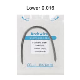 ELIJAH  Dental Stainless Steel Archwires For Dental Orthodontics Archwires Round/Rectangular 10PCS Teeth Braces Brackets