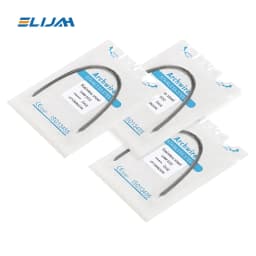 ELIJAH  Dental Stainless Steel Archwires For Dental Orthodontics Archwires Round/Rectangular 10PCS Teeth Braces Brackets