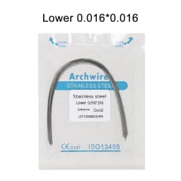 ELIJAH  Dental Stainless Steel Archwires For Dental Orthodontics Archwires Round/Rectangular 10PCS Teeth Braces Brackets