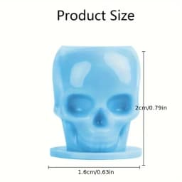 50Pcs Disposable Tattoo Skull Ink Cups Permanent Makeup Coloring Pigment Cup Container Tattoo Accessory for Tattoo Artists