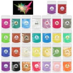 6/24/30Colors Epoxy Resin Dye Mica Powder Powdered Pigments Set Resin Mica Pearlescent Resin Pearl Natural Micas Colorants Resin