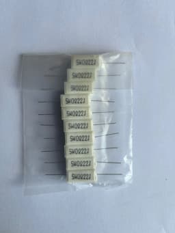 10 Pcs 5W Cement Resistor 0.5 2 30 33 100 330 1K ohm Ceramic Wirewound Resistors SQP5W 5Watt 0.22ohm 5ohm 47ohm Fixed Resistance