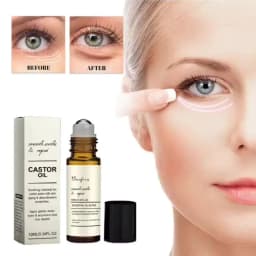 Castor Oil Eye Serum Anti-wrinkle Remove Dark Circles Eye Bags Anti-puffiness Lift Firm Ball Massage Moisturize Nourish Eye Care