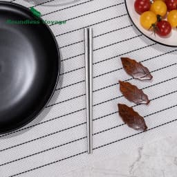 Boundless Voyage Titanium Chopsticks with Carry bag for Convenient Storage & Packing - Utensils for Camping, Hiking & Home