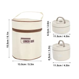 Thermal Lunch Box 304 Stainless Steel Multifunction Portable Insulated Lunch Container with Thermal Bag For School Student