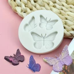 3 Butterfly Silicone Molds for Candles, Clay, and Resin - Insect Themed