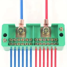 1 Piece Fj6 Single-Phase/Three-Phase Electrical Junction Box - 2inch Outlets, 6/8/12 Ports, Brass Terminal Block, Suitable for Household Distribution, Maximum Support 200A, 220V