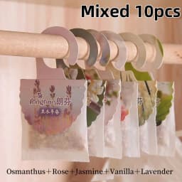 5/10pcs Wardrobe Hanging Sachets Lasting Fragrance Scented Bags for Closet Room Drawers Bathroom Air Freshener Aromatherapy