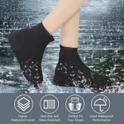 Rain Shoe Covers Waterproof Covers for Shoes Protector Cover Boots Gear Household Merchandises Home Garden