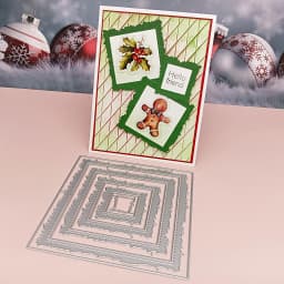 Tear Edge Paper Nesting Square Etched Dies Metal Cutting Die Cut Jewelry Display Card Handmade Card Template Dies Cutting Dies
