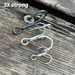 GOBAIT 30PCS Treble Hooks 2#-12# Fishhooks Angle Barbed Sharp High Strength Nickel Antirust Pesca Lure Fishing Tackle Fish Hook