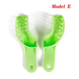 Dental Impression Trays Holder Disposable Plastic Denture Tray S / M / L Adult Children Teeth Plaster Tray Holder Oral Materials