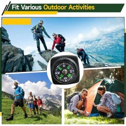 5/10/16Pcs Mini Pocket Oil Filled Compass Portable Wristband Compass Detachable Outdoor Camping Hiking Travel Navigation Tool