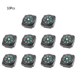 5/10/16Pcs Mini Pocket Oil Filled Compass Portable Wristband Compass Detachable Outdoor Camping Hiking Travel Navigation Tool