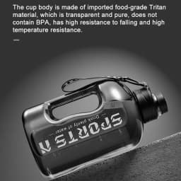 Large Capacity 2 Liter Water Bottle Sports Gym Water Kettle for Camping Travel BPA Free Drinking Bottles