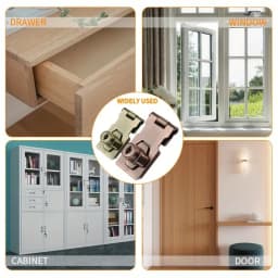 Locking Hasp Heavy Duty Locking Hasp Staple With Keys Padlock Cupboard Shed Garage Lock Office Cabinet Security Lock Hardware